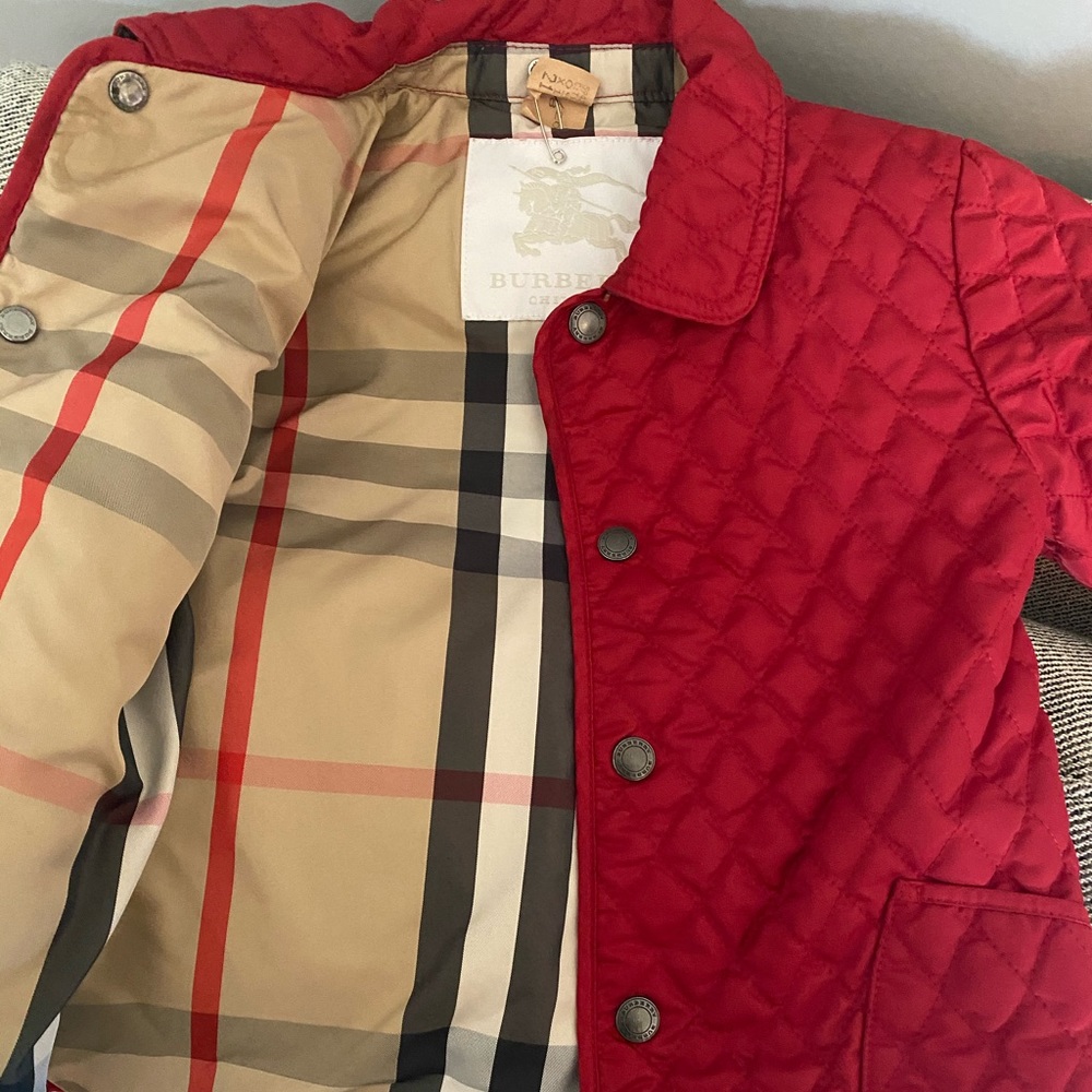 Burberry 2T Girls Quilted Coat